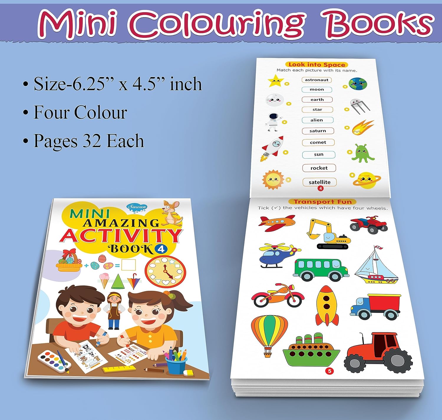 Mini Amazing Activity Book - 1pc