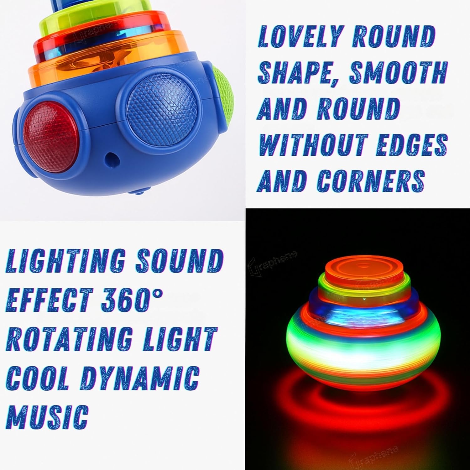 Musical Light-Up Spinning Top