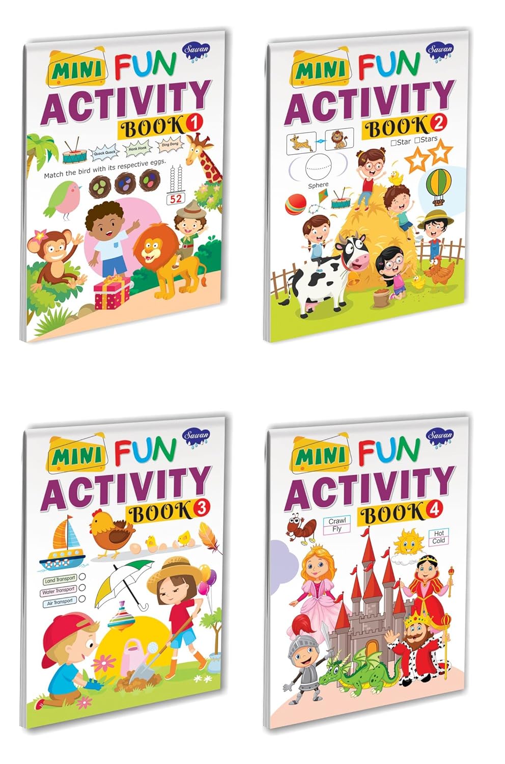 Mini Fun Activity Book -1pc