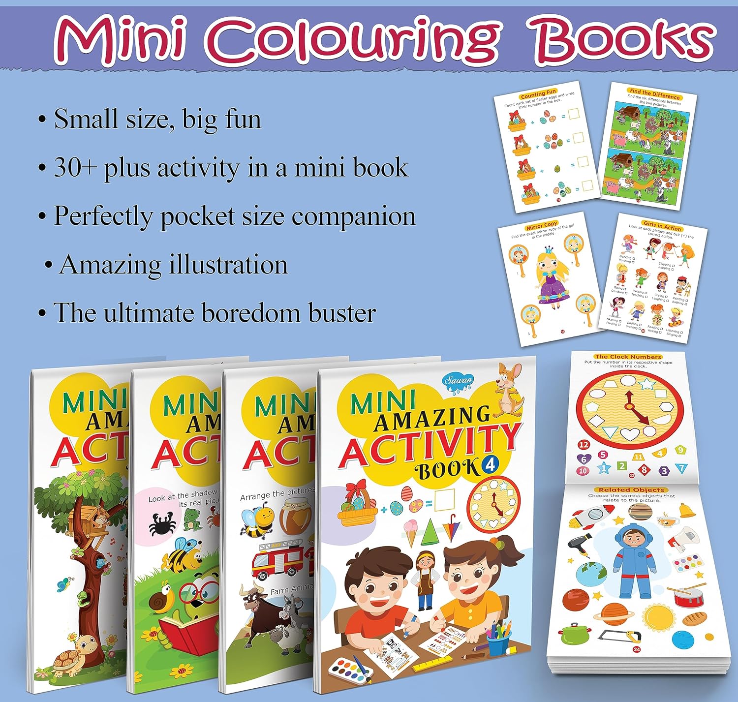 Mini Amazing Activity Book - 1pc