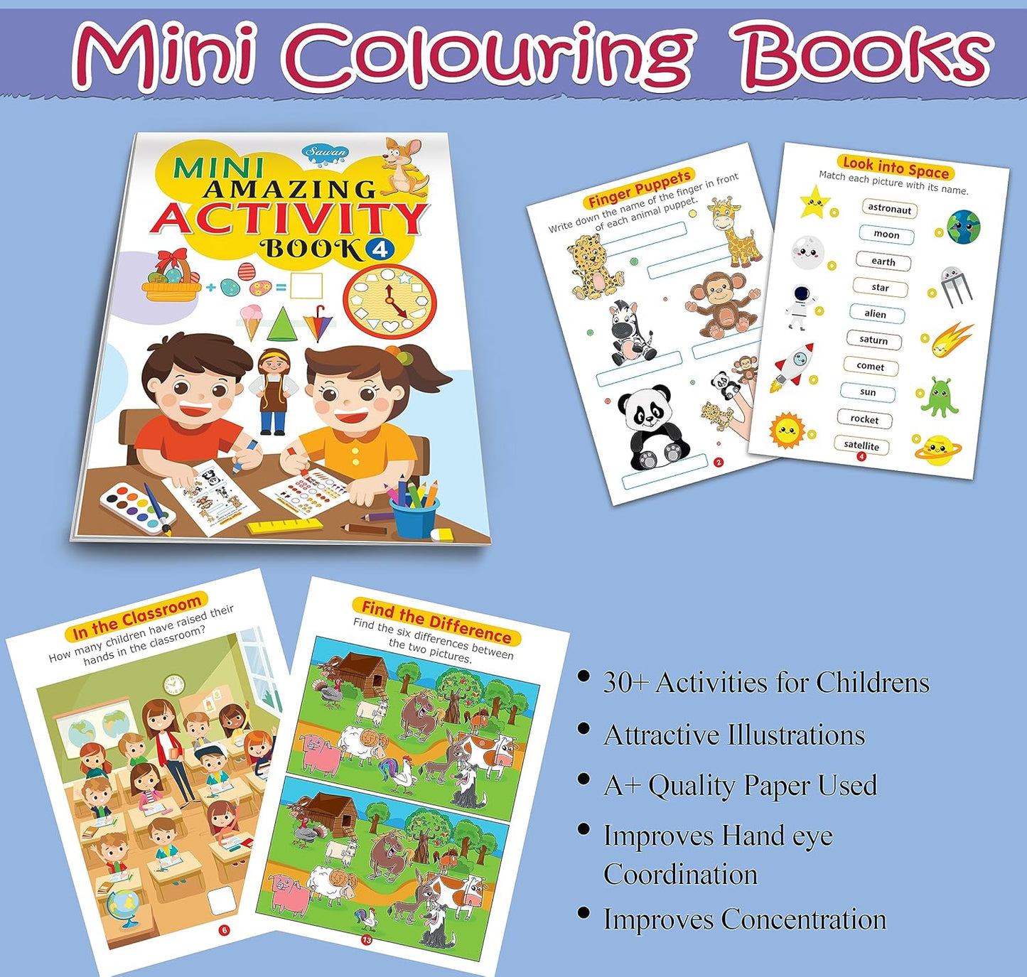 Mini Amazing Activity Book - 1pc