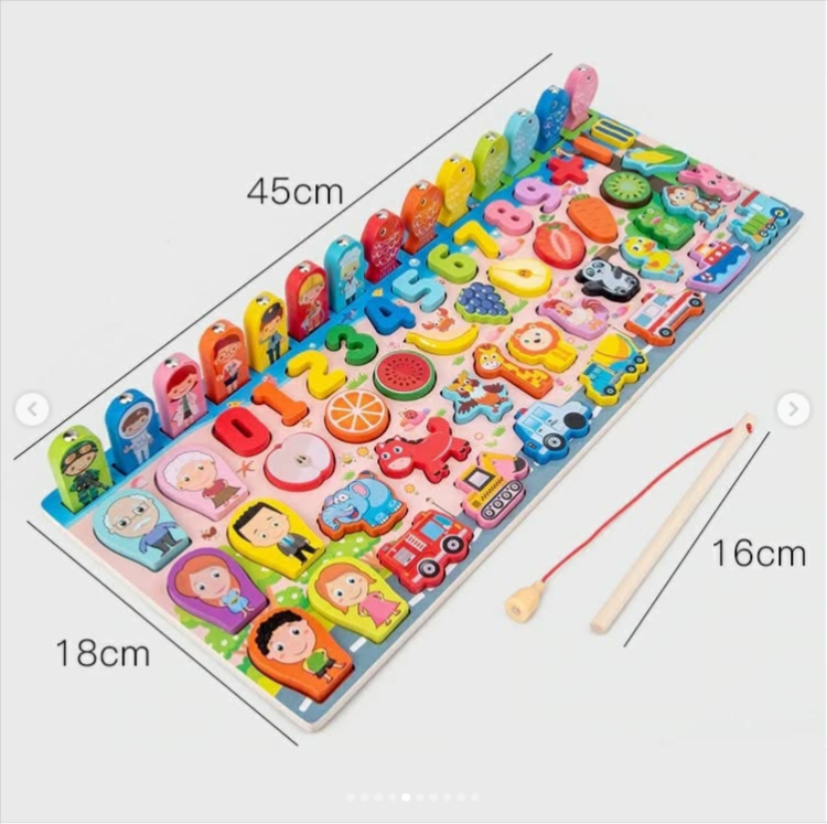 Cartoon Character Animal Fruits Fishing Game