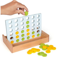 Wooden Chess Game Connect 4 in a Row game