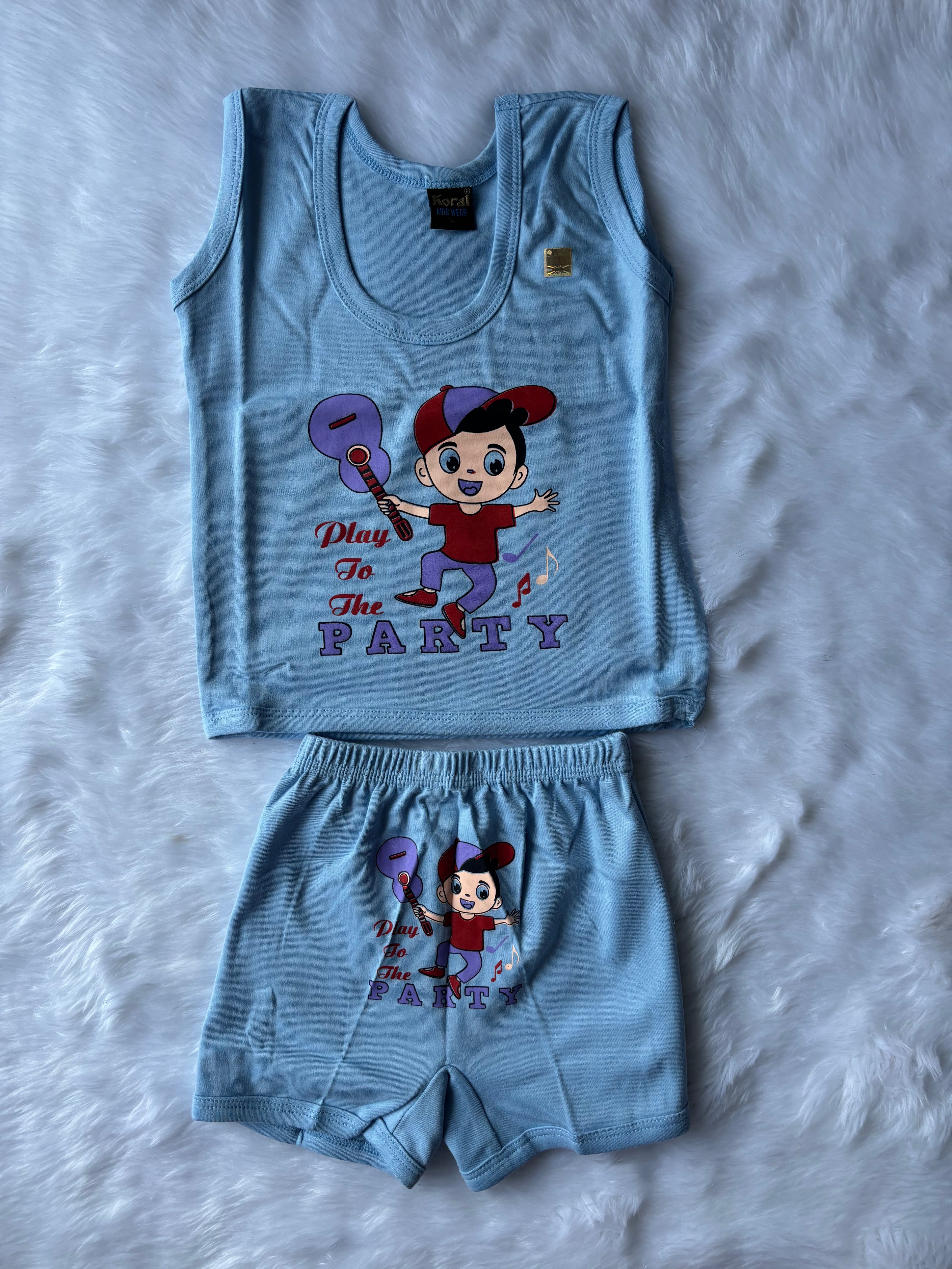 Sleeveless Top & Bottom Jabla Set