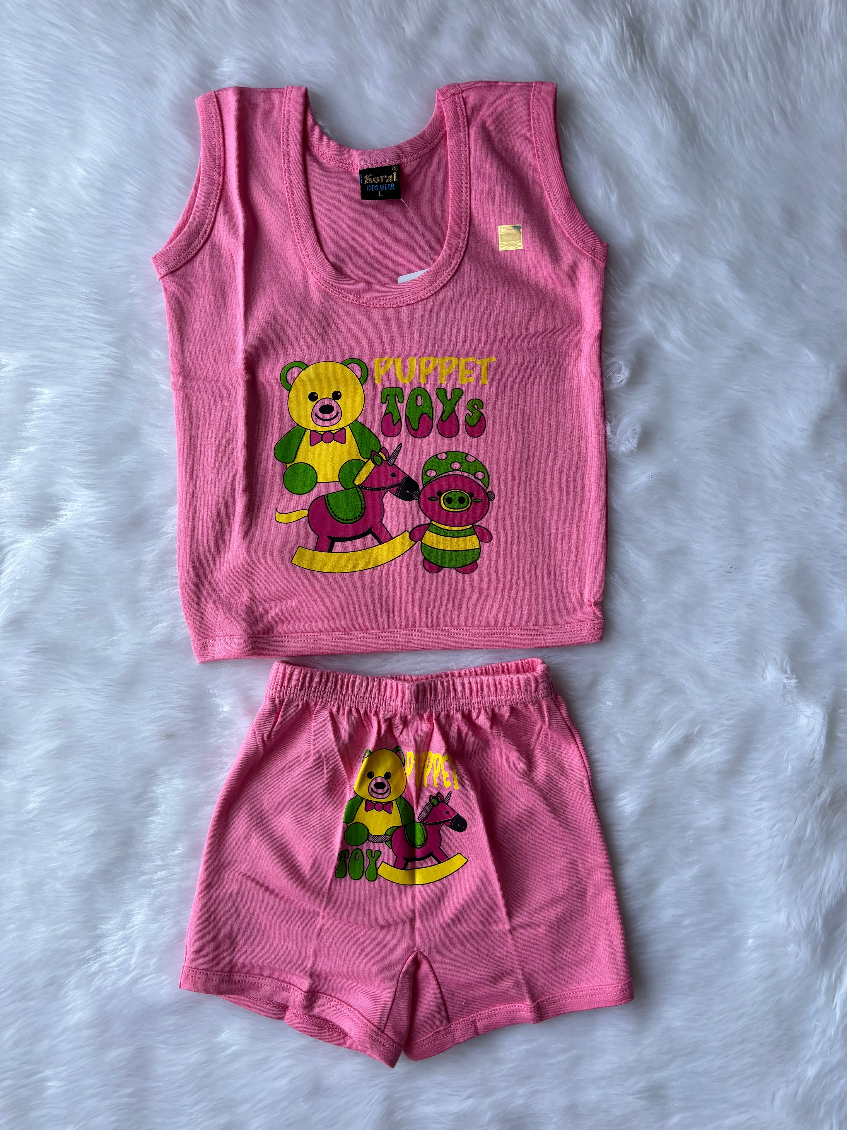 Sleeveless Top & Bottom Jabla Set