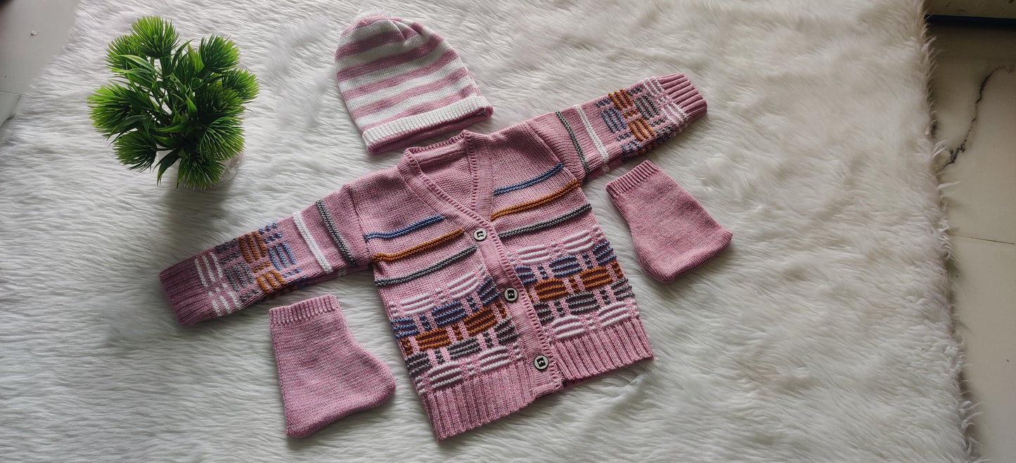 Born Babies Baby Boy & Baby Girl Casual Cotton Sweater Set