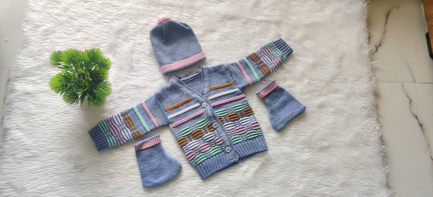 Born Babies Baby Boy & Baby Girl Casual Cotton Sweater Set