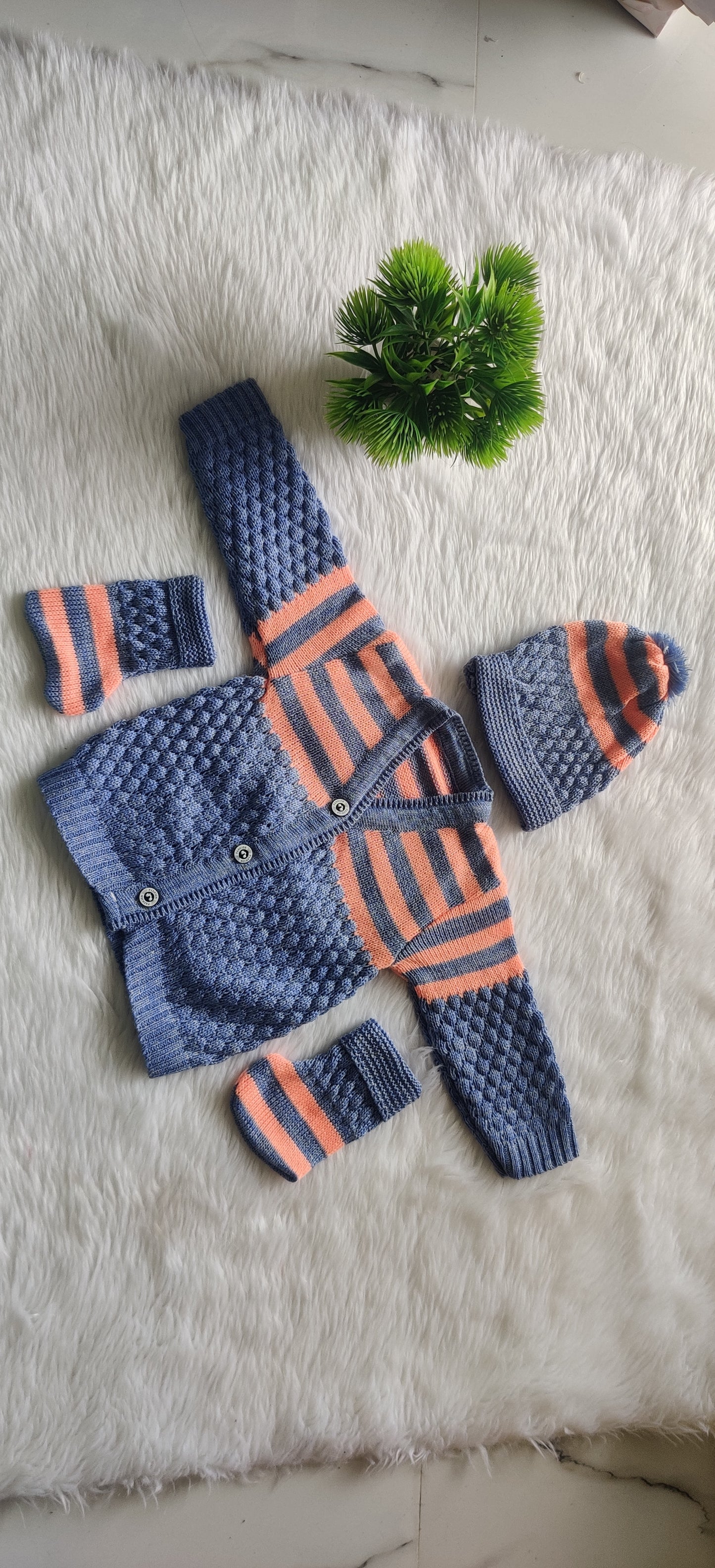 Born Babies Baby Boy & Baby Girl Casual Cotton Sweater Set