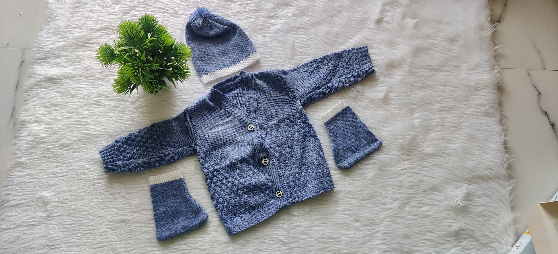 Born Babies Baby Boy & Baby Girl Casual Cotton Sweater Set