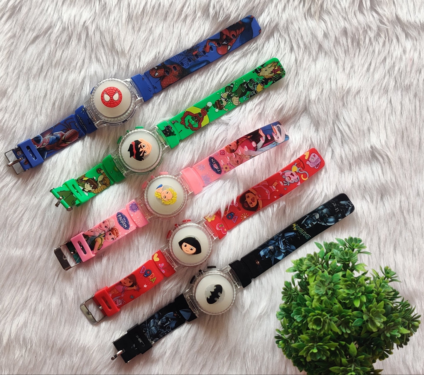 Kids’ Digital Spinning Light Watch (1 Pc)