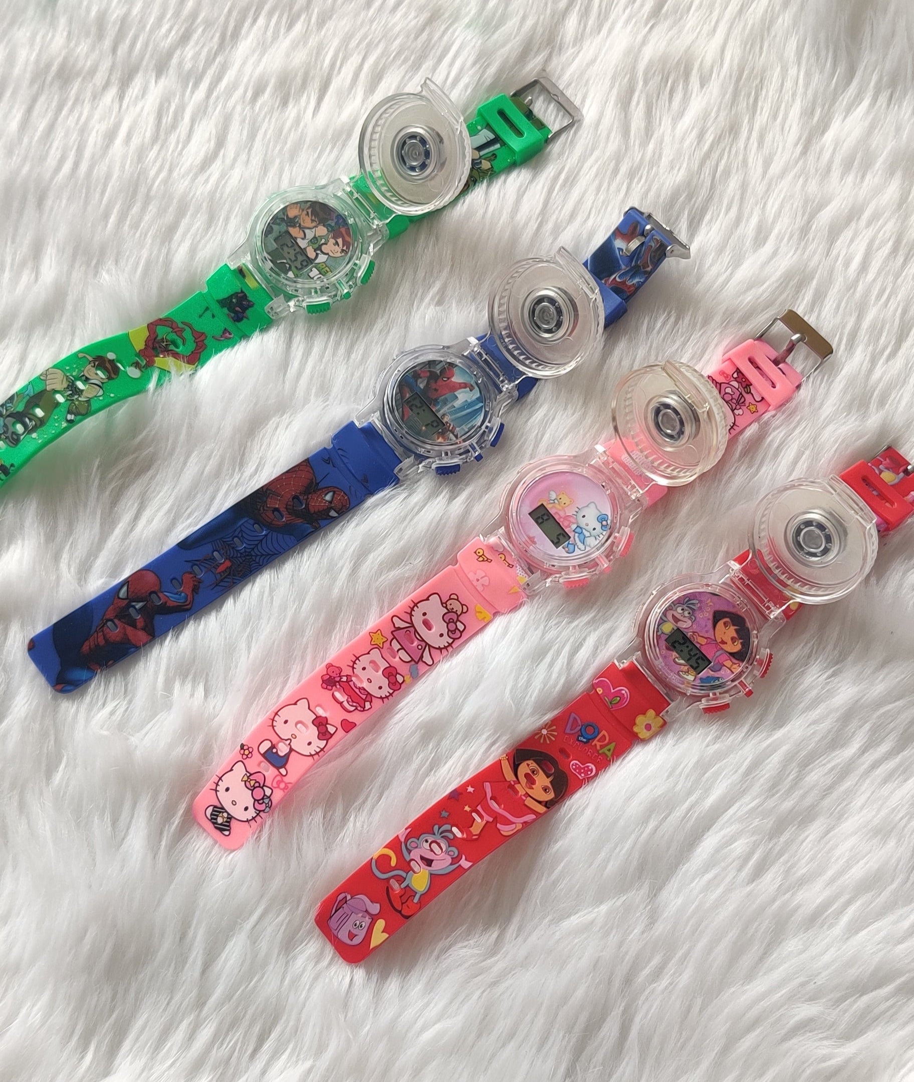 Kids’ Digital Spinning Light Watch (1 Pc)