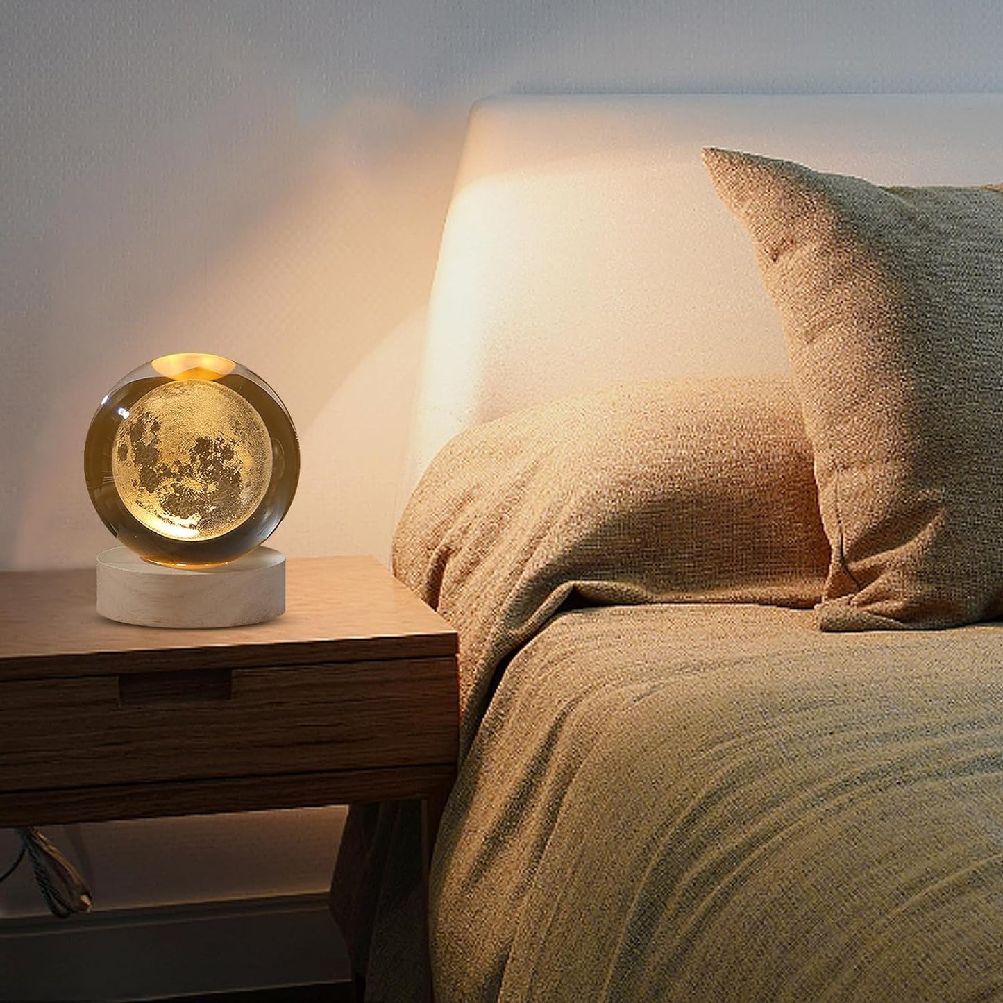 3D Galaxy Crystal Ball Night Lamp (Random Design)