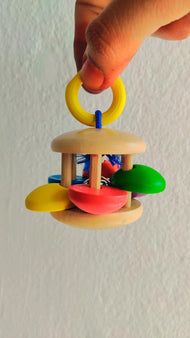 Wooden Color Rattle 1 pc - Random Design