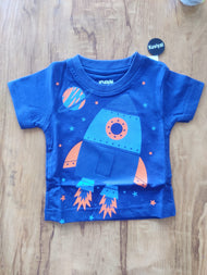 Baby & Toddler T-Shirt with Rocket Print