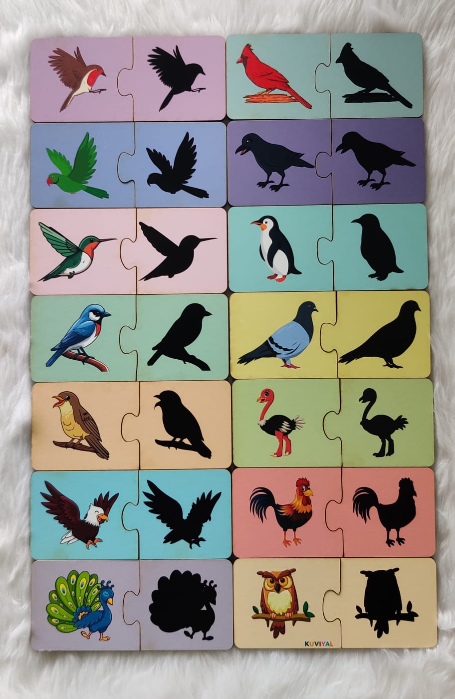 Shadow Matching Puzzle - Birds