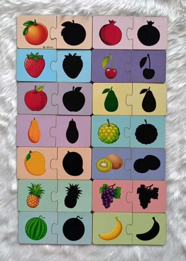 Shadow Matching Puzzle - Fruits