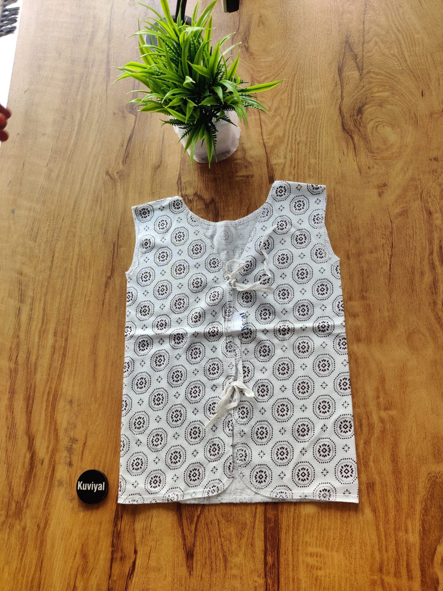 White printed Jabla Set