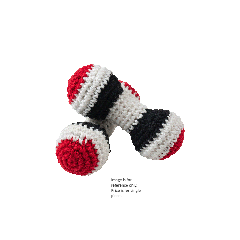 Handmade Crochet Dumbell Rattle (1 Pc)
