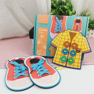 Shoe and Button Threading Toy