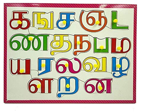 Tamil  Consonants Puzzle Pin Board
