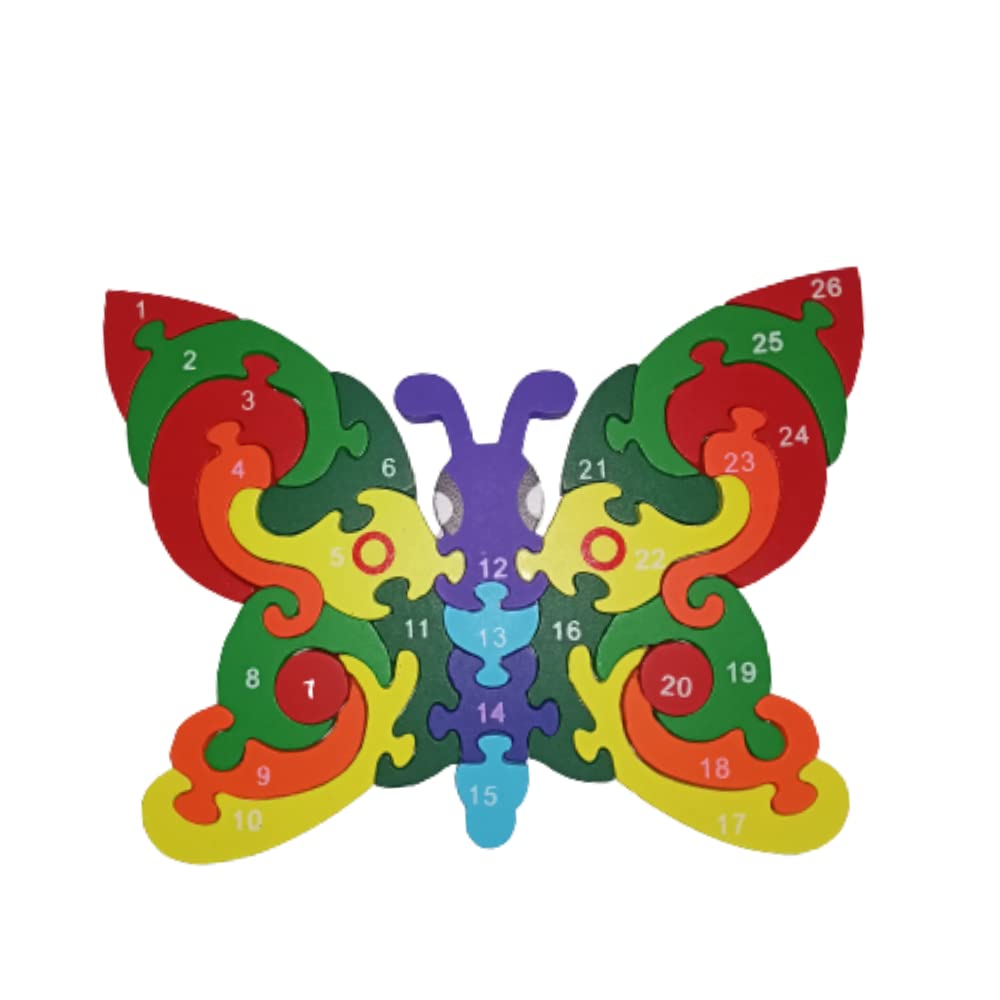 Butterfly 123 ABC Puzzle