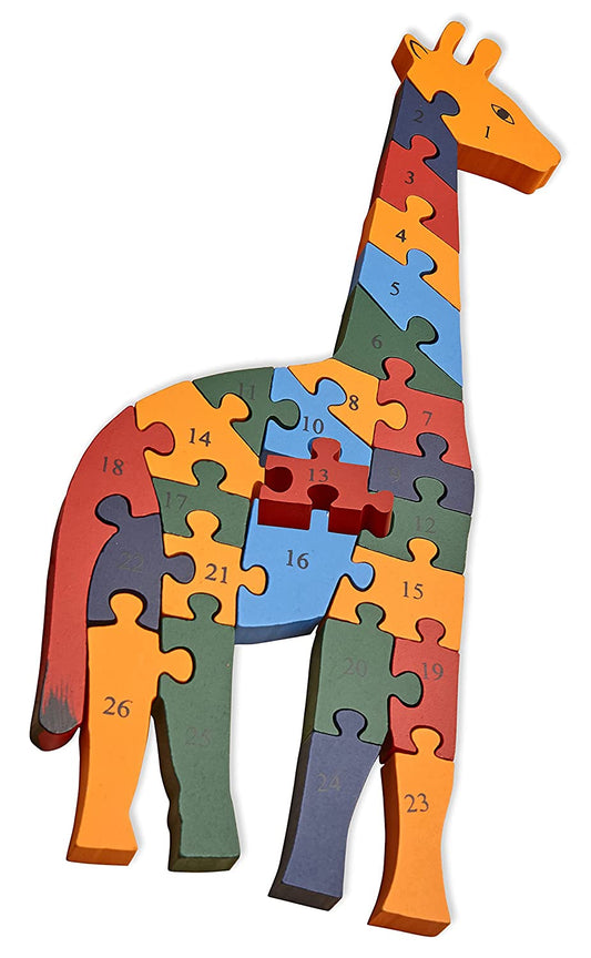 giraffe abc 123 puzzle