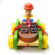 Wooden Joker Pull Along